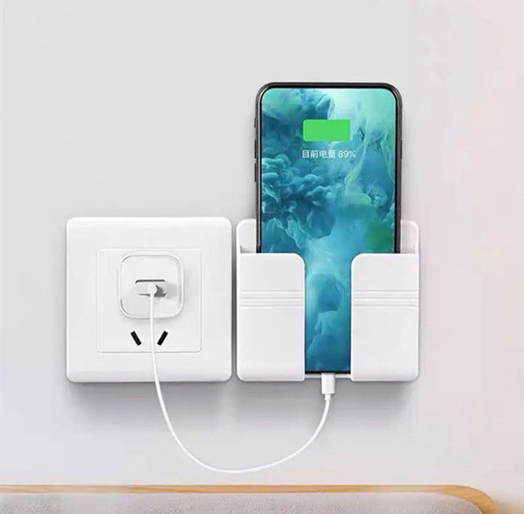 HomeKart - Wall Mounted Mobile Phone Charging Stand, Storage Holder