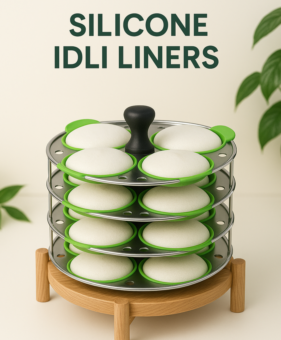 Food Grade Silicone Idli liners ( Eco-Friendly ) ☘️