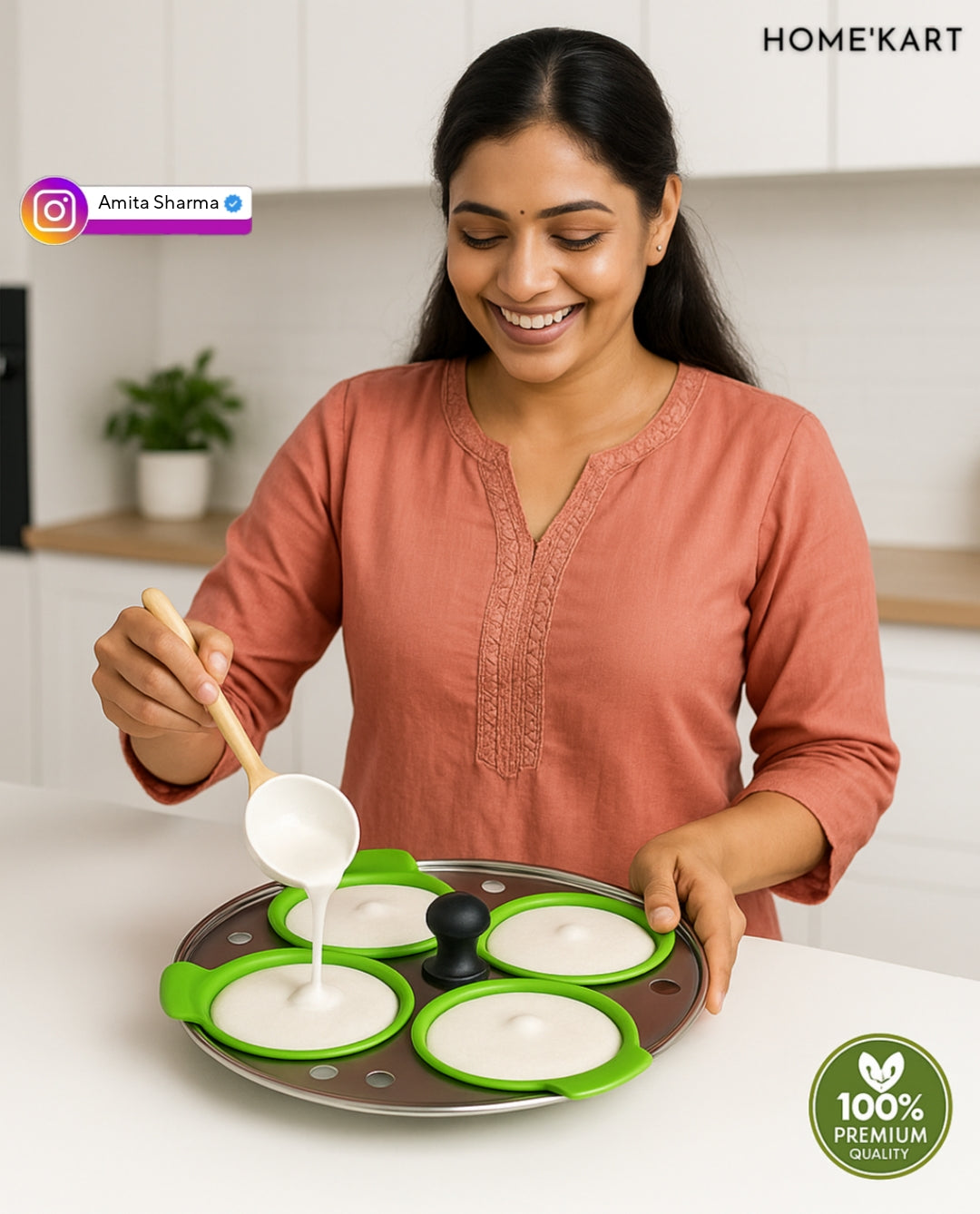 Food Grade Silicone Idli liners ( Eco-Friendly ) ☘️