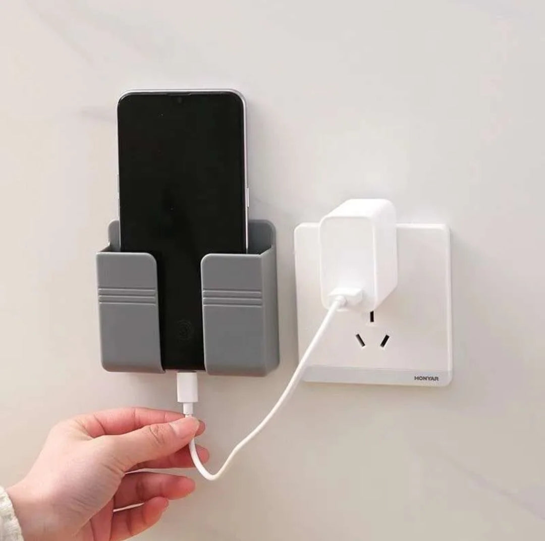 HomeKart - Wall Mounted Mobile Phone Charging Stand, Storage Holder
