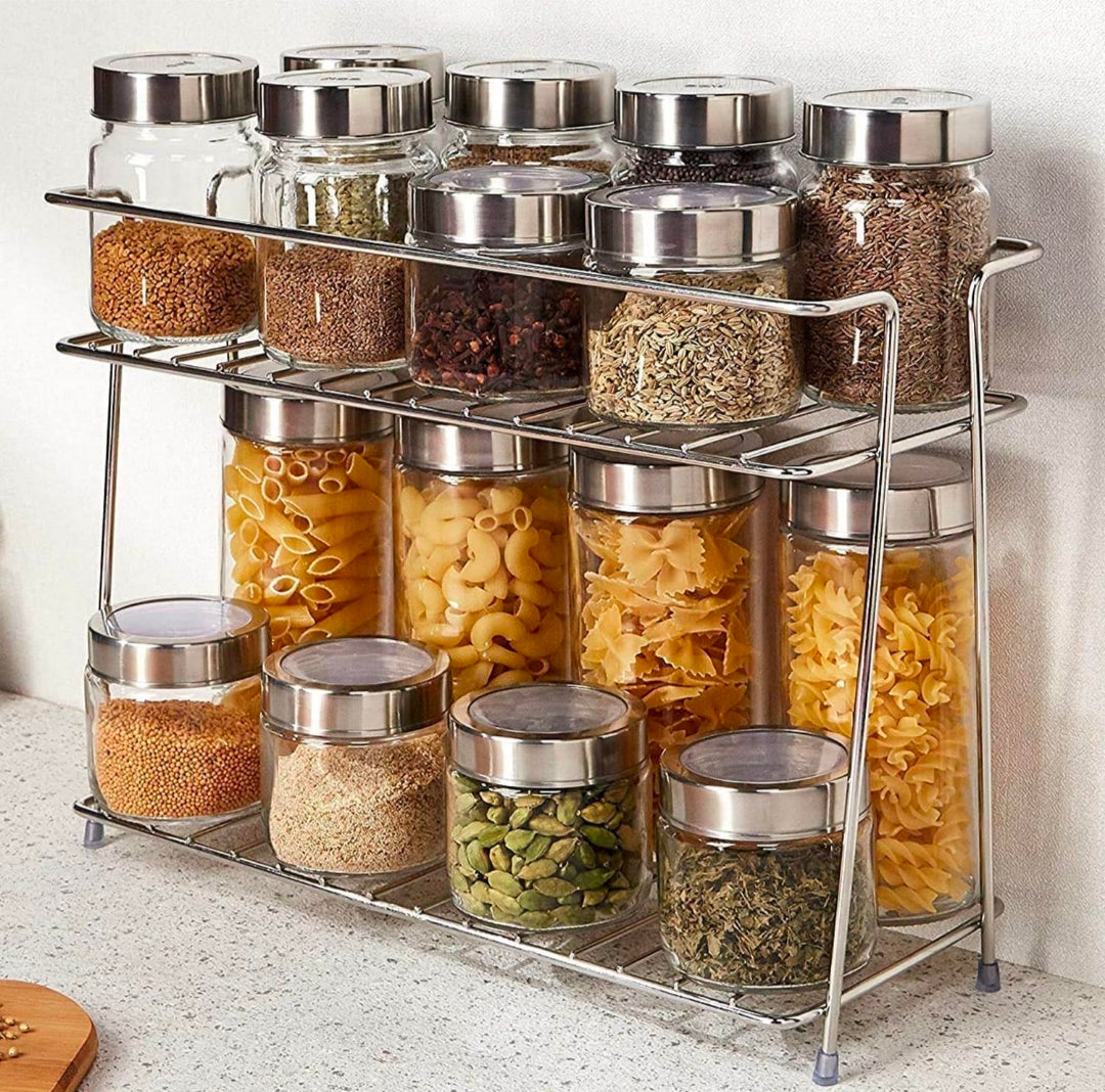 Home'Kart 2-Layer Stainless Steel Spice Rack