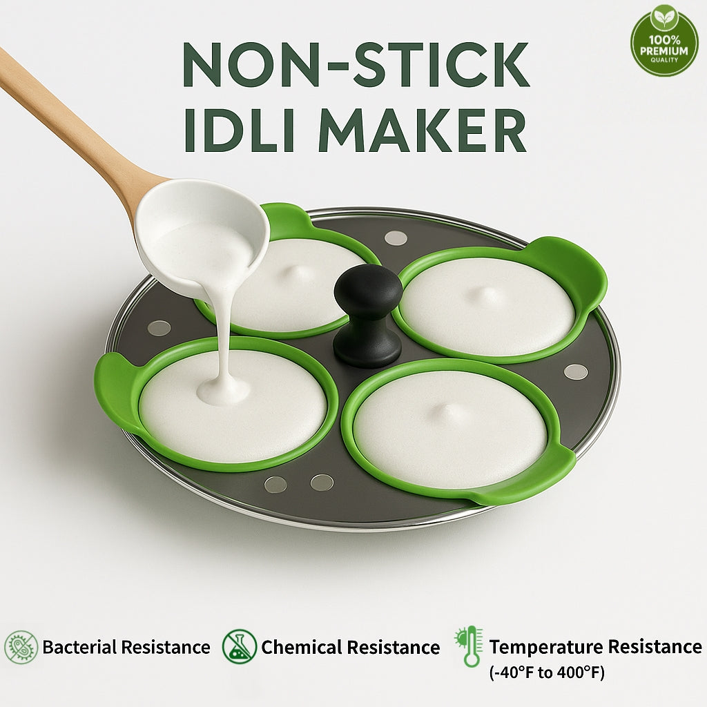 Food Grade Silicone Idli liners ( Eco-Friendly ) ☘️
