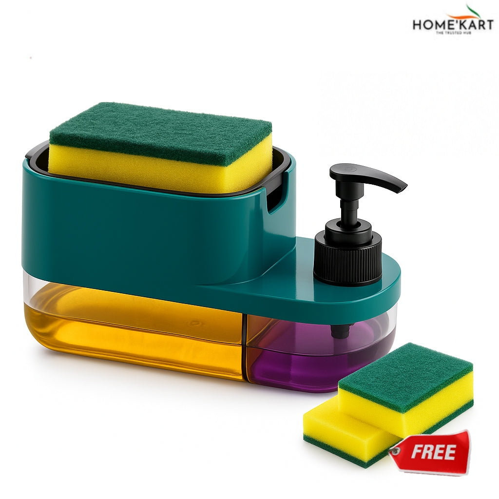 HomeKart 3 In 1 Soap Dispenser 🧽