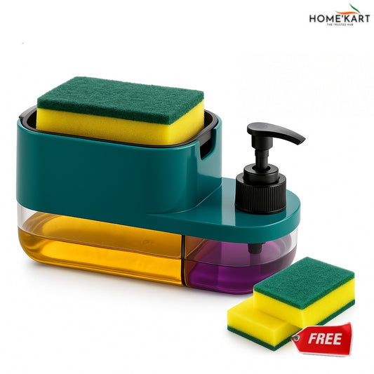 HomeKart 3 In 1 Soap Dispenser 🧽