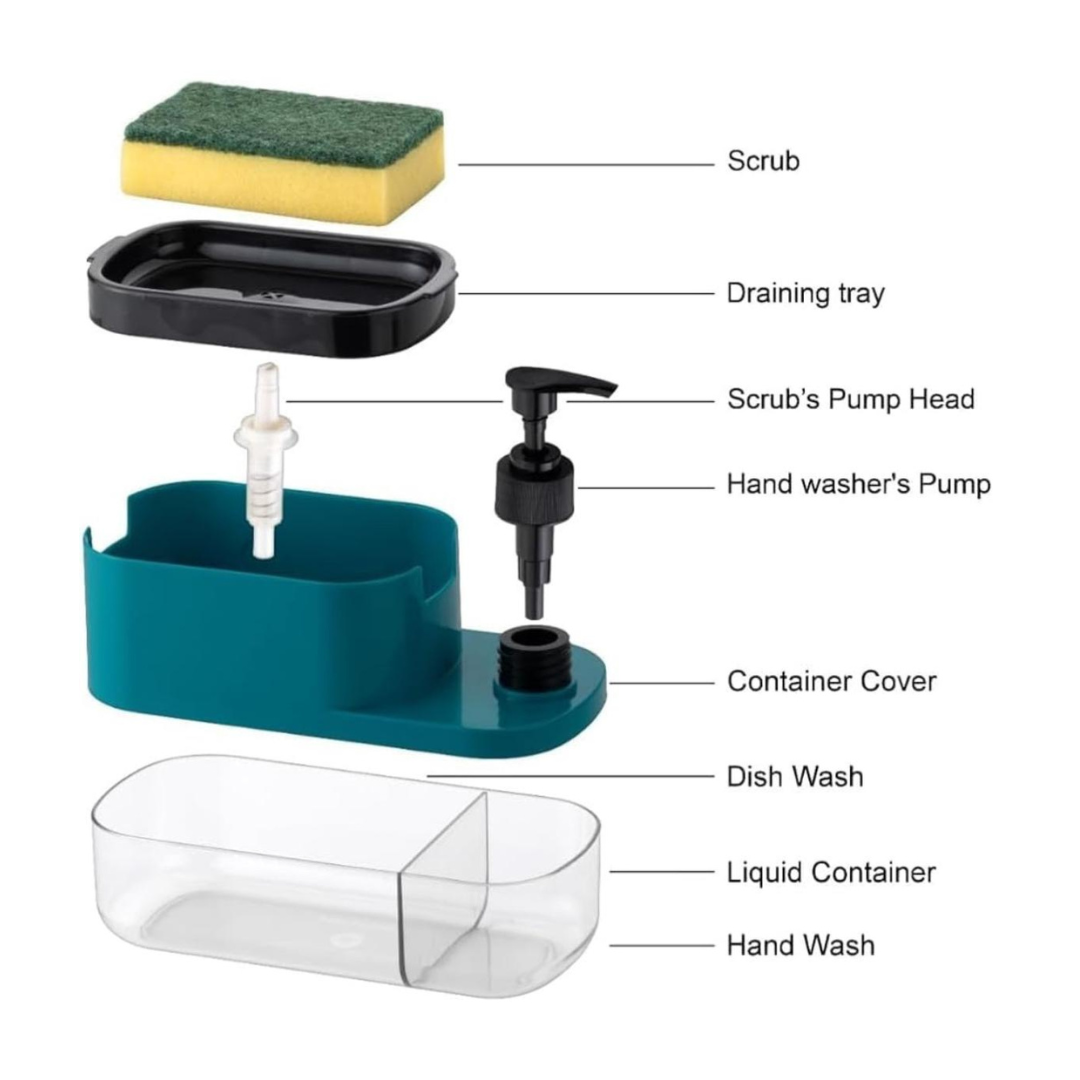 HomeKart 3 In 1 Soap Dispenser 🧽