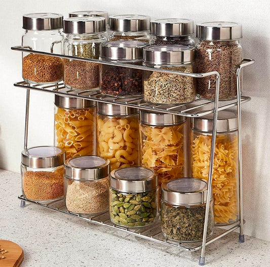 Home'Kart 2-Layer Stainless Steel Spice Rack